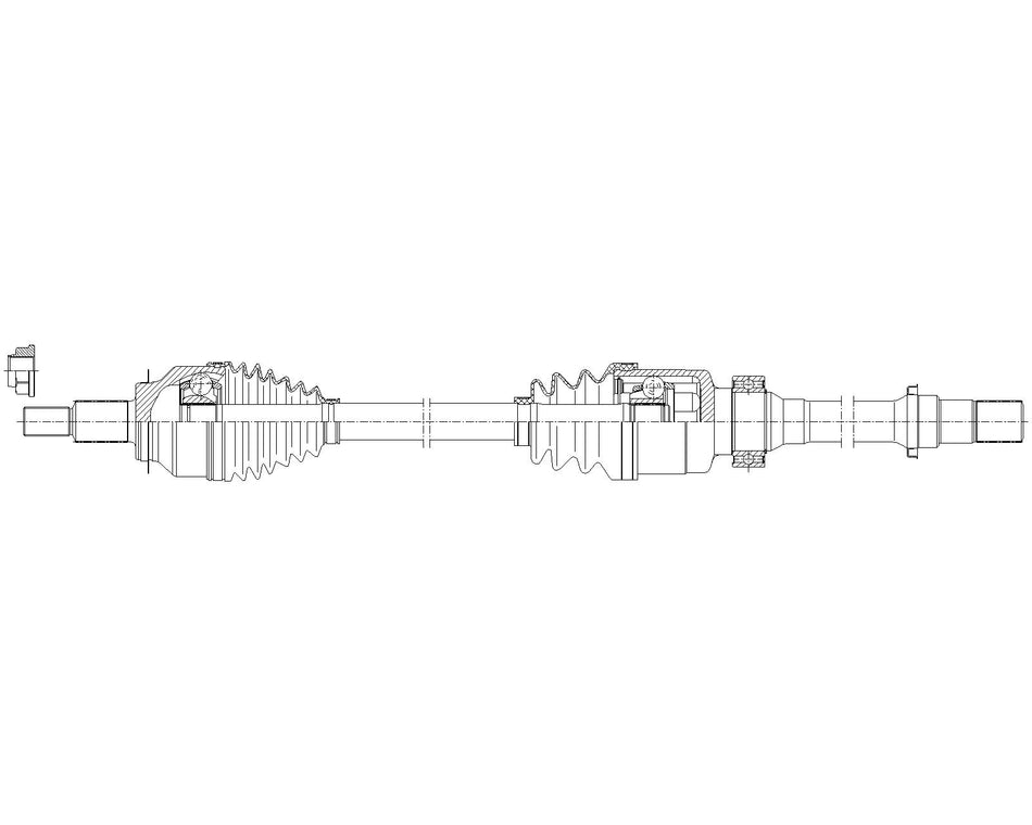 GSP New CV Axle P/N NCV47112