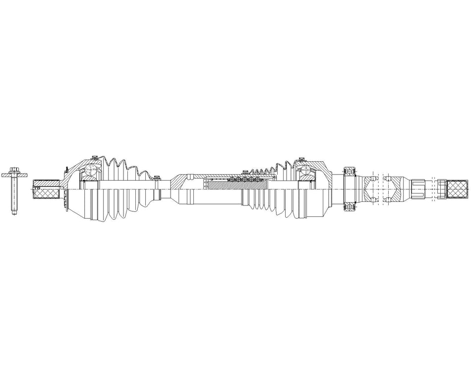 GSP Performance Revolution CV Axle P/N PR73000